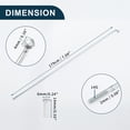 thumbnail image 5 of Unique Bargains Bicycle Spokes Bike Wheel Spokes Silver Tone Nipple 1 Set 14G Carbon Steel Galvanized Silver Tone-179mm, 5 of 7