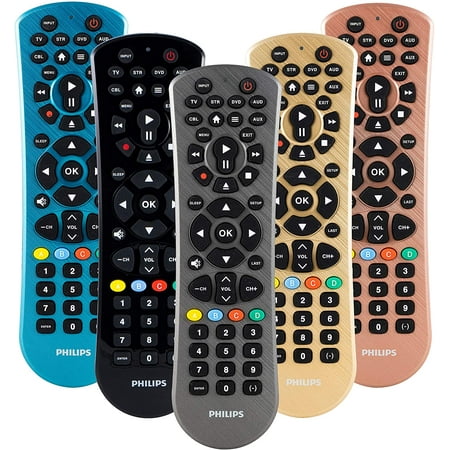 Philips 6-Device Universal TV Remote Control in Brushed Graphite, SRP6229G/27