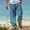 Light Blue, variant on Linen Pants Men Pantalones De Hombre Trousers Summer Pants Beach Pants Drawstring Elastic Waist Graphic Prints Comfort Daily Holiday Streetwear Chinos Pants Men Blue 2XL
