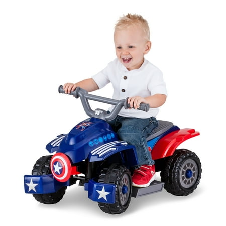 6V Marvel Captain America Toddler Quad (Styles May Vary)