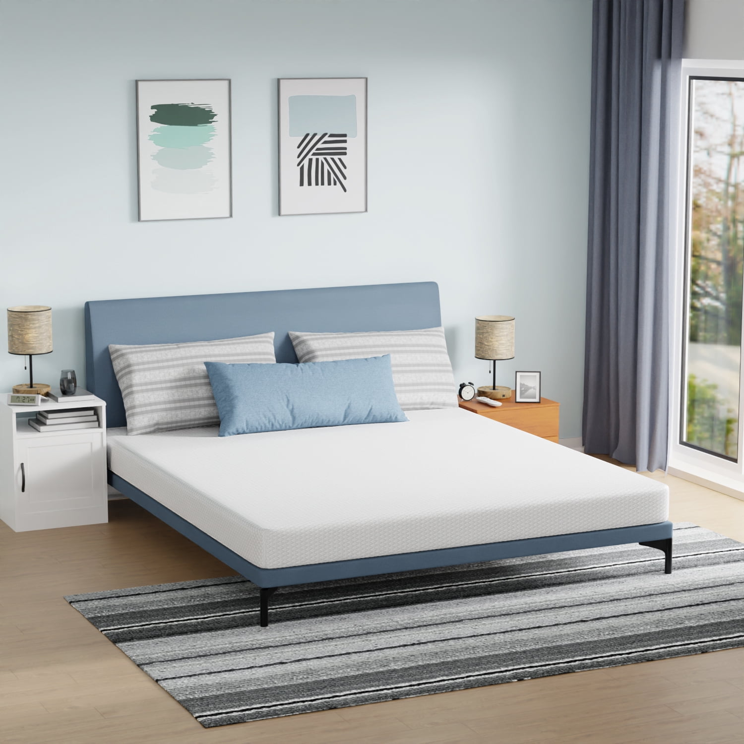 6 Inch Memory Foam Mattress Medium-Firm Mattress for Kid Adults CertiPUR-US Certified Mattress in a Box,California King