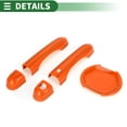thumbnail image 6 of Unique Bargains Exterior Door Handle Cover Set, Decoration Trim for Jeep Renegade 2015-2021, ABS, Orange, 1 Set, 6 of 6