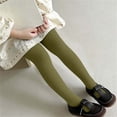thumbnail image 6 of Toddler Baby Girl's Ribbed Tights Seamless Stretchy Knit Pantyhose Footed Leggings Comfortable Breathable Cotton Bottoms for School Dance Party Dress Daily Wear, 6 of 9