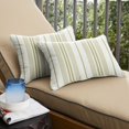 thumbnail image 5 of Sorra Home  Outdura Wellfleet Indoor/Outdoor Corded Lumbar Pillows (Set of 2) 12 in x 18 in (Set of 2) - Wellfleet Basil, 5 of 5