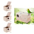 thumbnail image 1 of 3 Pcs Casa de Pájaros de Cosas para Pájaros de Jardín Jaula de Aves para Agregar Color e Interés Patio CUTICAT Casa de alimentación de pájaros de madera, 1 of 8