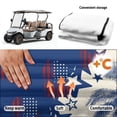 thumbnail image 6 of XYZCANDO American Palm Tree 2 Passenger Golf Cart Seat Cover - Terry Cloth Washable Non-Slip With 4 Pockets, Fits EZGO Club Car, 6 of 9