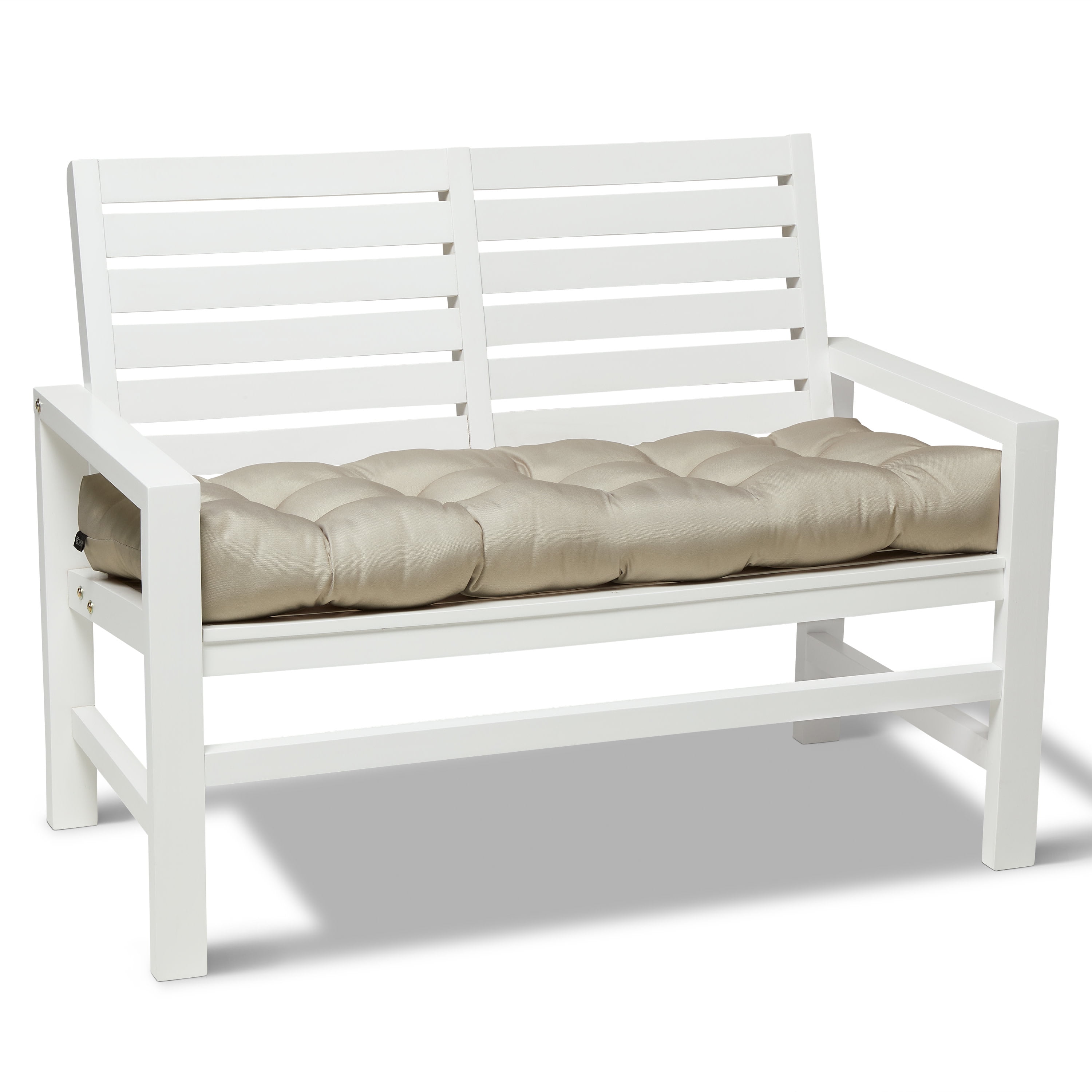 Classic Accessories Water-Resistant Indoor/Outdoor Bench Cushion Khaki 48"W x 18"D x 5"T