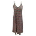 thumbnail image 4 of Giunmcul Sundresses for Women Casual Beach - Maxi Shirt Dresses for Women V Neck Sleeveless Ethnic Tie Dye Sling Flowy Boho Casual Bridesmaid Holiday ​​Sun Dress, 4 of 4