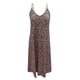 thumbnail image 4 of ICHUANYI Clearance Fashion Women Summer V-Neck Casual Printing Loose Sleeveless Loose Long Dress(Brown, M) ICHUANYI WER2023080806281, 4 of 4