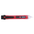 thumbnail image 2 of AC12?1000V Detector de Voltaje Digital Probador de Voltaje Sin Contacto Tipo de Bolígrafo Probador de Circuitos Herramienta de Prueba Linterna Indicador de Batería Baja(Rojo + Negro), 2 of 4