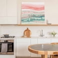 thumbnail image 5 of Framed Canvas Wall Art for Living Room Pink Teal Marble Wall Decor, Abstract Fluid Aesthetic Paintings for Bedroom Office Kitchen Bathroom, Ready to Hang Artwork Wall Pictures 8x8 Inch, 5 of 9