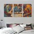 thumbnail image 3 of Ulloord Rajasthan Cultural Village People Dance Canvas Painting Poster Living Room Wall Art Canvas Painting Wall Art Poster for Bedroom Living Room Decor, 3 of 4