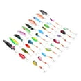 thumbnail image 1 of 30pcs Señuelos De Pesca Cebos Minnow Cebos Duros De Metal Crankbaits Producción De Material De Metal Duradero Anti-beat Percussion Macarena Cuchara señuelo de la pesca, 1 of 8