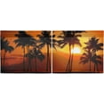 thumbnail image 3 of Palm Tree Kitchen Curtains 2 Panels UV Protected Tier Curtains, Half Window Curtains Kitchen Tiers for Guest Room Bathroom Sink Laundry Room Basement,36 x 27 Inch, 3 of 7