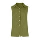 thumbnail image 5 of Blusa de lino sin mangas con cuello en V para mujer, ideal para el verano - Camisa informal con botones, 5 of 7