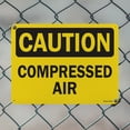 thumbnail image 4 of Compressed Air OSHA Caution Aluminum Sign 10 Inch x 7 Inch - 5 Pack, 4 of 8