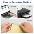 thumbnail image 2 of Avery 8-Tab Dividers, Insertable Clear Big Tabs, 1 Set (11112), 2 of 8
