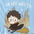 thumbnail image 2 of Harry Potter On My Way To Hogwarts Kids T Shirt for Youth Boys and Girls, Light Blue, Small, 2 of 3