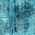 thumbnail image 1 of Ahgly Company Indoor Square Oriental Light Blue Industrial Area Rugs, 8' Square, 1 of 4
