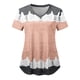 thumbnail image 1 of Blusa de manga corta con cuello en V para mujer, blusa de bolsillo con estampado de uniforme de trabajo Pompotops hkajfhjk470967, 1 of 4