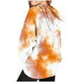 thumbnail image 5 of dazeni Y2k Tie Dye Hoodies Teen Girls Kids Boys Cute Long Sleeve Oversized Sweatshirts Pullover Loose Preppy Clothes 4-15 Years Orange, 5 of 5