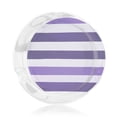 thumbnail image 3 of Round Glass Ashtray 8.5×3.5in Non-Bubble Anti-Rolling Edge Smooth Not Hurt Hands For Living Room Bedroom Work Hotel Office Car Violet Stripe_1, 3 of 8