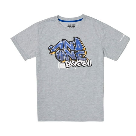 AND1 Graphic Tee Wild Style Basketball Athletic Shirt (Little Boys & Big