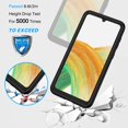 thumbnail image 3 of GHSDFBB Samsung Galaxy A33 5G Case, Shockproof Cover with Built-in Screen Protector, Rugged Durable Full Body Heavy Duty Protection 360° Bumper Clear Cell Phone Case for Samsung Galaxy A33 5G-B, 3 of 7