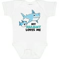 thumbnail image 3 of Inktastic My Grammy Loves Me with Cute Sharks Boys or Girls Baby Bodysuit, 3 of 5