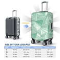 thumbnail image 2 of Multi-Size Suitcase Protective Cover Full Range Double Stitching Invisible Zipper For Travel Business Lightseagreen Geometric Lines_2 X-Large, 2 of 8