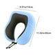 thumbnail image 3 of Xihbxyly Almohada Cervical Azul, Tela de Gamuza Suave, Relleno de Espuma, Cómodo Accesorio de Viaje, Ideal para La Oficina, El Hogar y El Coche. Ligera y Compacta, Tamaño 28 X 30 X 15 Cm., 3 of 6