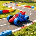 thumbnail image 7 of Friction Powered Push and Go Cartoon Race Car Toy, Stunt Off-Road Vehicle for Indoor Outdoor, Durable Toddler Toy Car, Christmas Birthday Holiday Gift for Kids Boys Girls Ages 3 and Up, 7 of 7