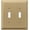 Brushed Bronze, variant on Amerelle 163TTSB Moderne Wallplate 2 Toggle Steel Polished Brass 1-Pack