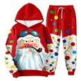thumbnail image 2 of BdTemWBs Track Suits Mens Sweatsuits 2 Piece Set Christmas Print Hoodie and Sweatpants Jogging Suits for Men Casual Running Sweat Suit Sets (Red,L), 2 of 4