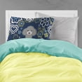 thumbnail image 2 of Carolines Treasures BB5110PILLOWCASE Blue Flowers Silver Gray Poodle Fabric Standard Pillowcase Standard multicolor, 2 of 2
