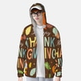 thumbnail image 2 of Balery Happy Thanksgiving With Gnome Sudadera ligera de manga larga con capucha y protección solar UPF 50+ para hombre y mujer, ideal para pesca y running-Medium, 2 of 7