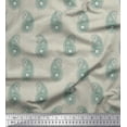 thumbnail image 1 of Soimoi Polyester Crepe Fabric Check & Paisley Printed Fabric 1 Yard 42 Inch Wide, 1 of 1