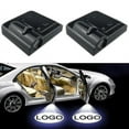 thumbnail image 4 of 2 Pcs Logo Projector Cordless Car Door Light Punch-free Adhesive Car Brand Logo, 4 of 5