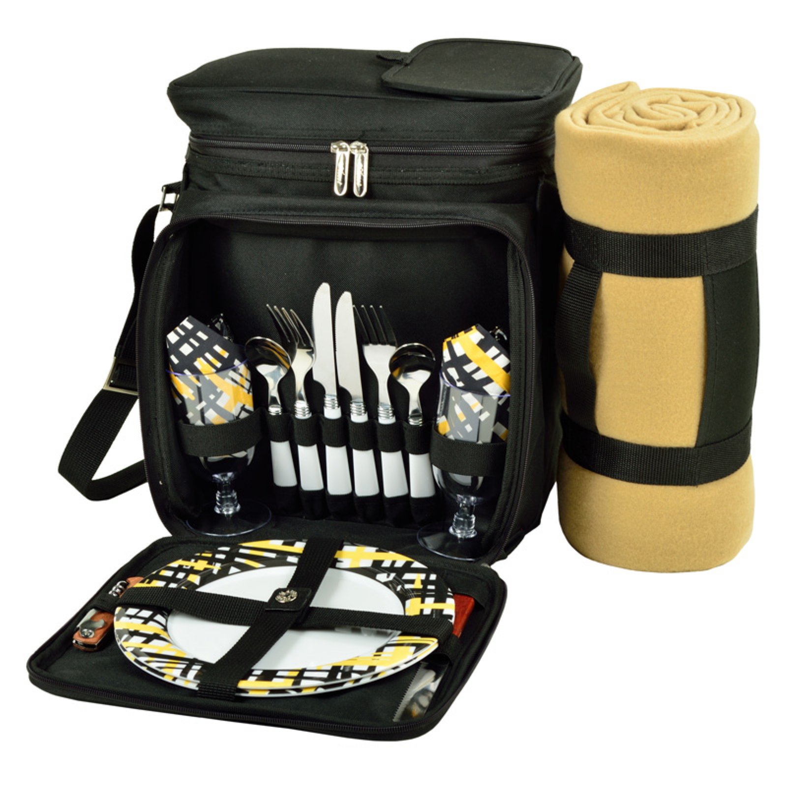 Picnic at Ascot 2 Person Picnic Basket with Cooler