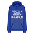 thumbnail image 5 of Jinhomg Womens Letter Print Sweatshirt Lightweight Comfy Long Sleeve Drawstring Hoodies Casual Loose Kangaroo Pocket Pullover Tops with Drawstring Blue XXL, 5 of 6