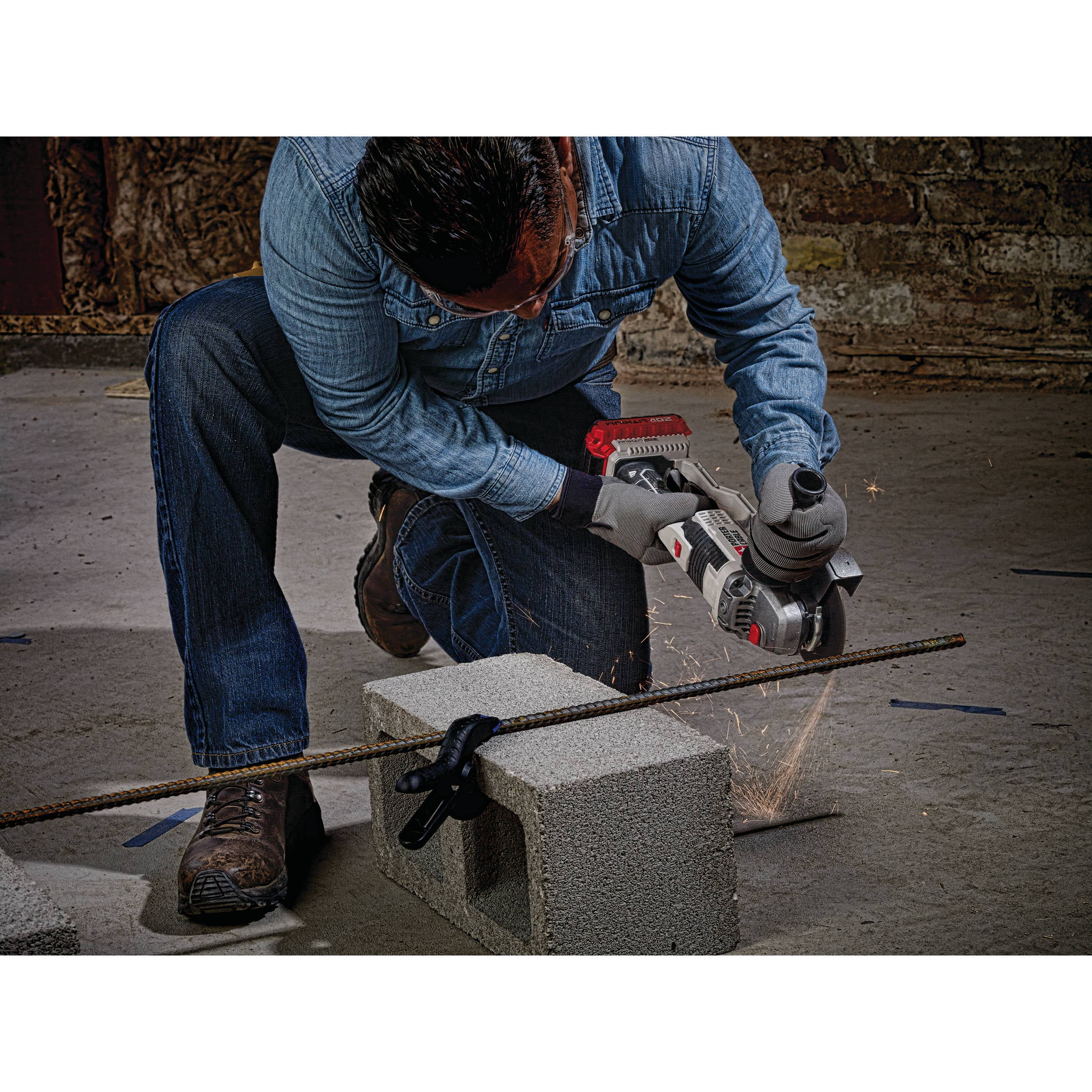 PORTER CABLE 20-Volt Max Lithium-Ion Cutoff/Grinder (Bare Tool / Battery Sold Separately), Pcc761B