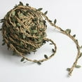 thumbnail image 4 of 20m Hiedra Artificial Hoja Plantas Vid Follaje Falso Flores Decoración para hogar Flor Ratán Pared Libro Vid Follaje Falso café Colco Rattan artificial, 4 of 7