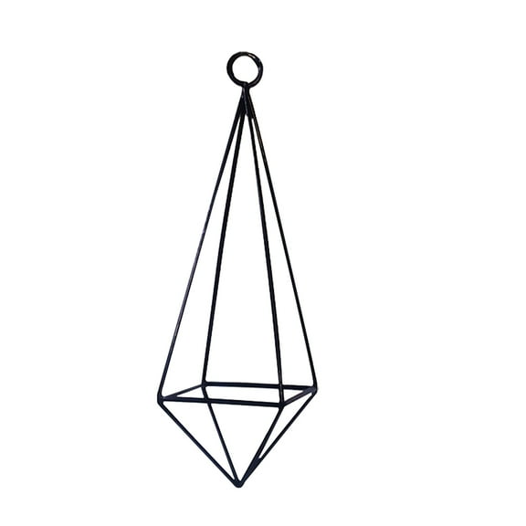 Worgeous Metal Hanging Flower Rack Black Wall Mount Storage Organizer Elegant Home Decor 1 Piece