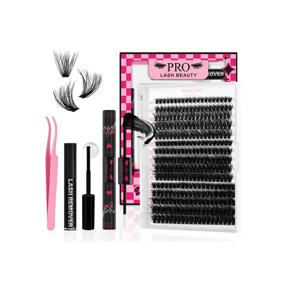 Kit De Extensiones De Pestañas Efecto 3d 40d+60d+80d Mixtas Xtellar negro
