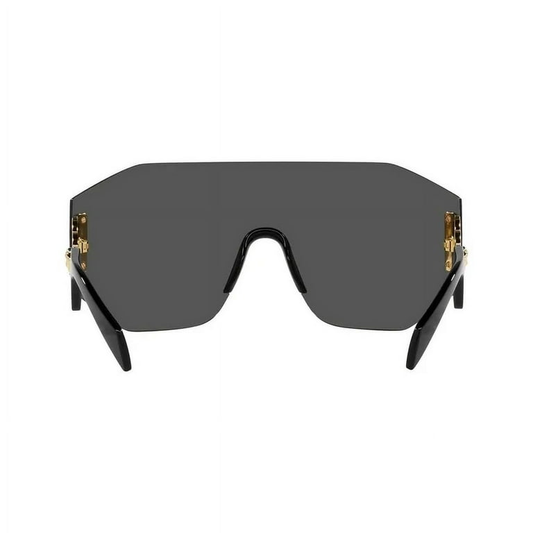 Gucci Women's Shield Sunglasses, Black/Gold/Gray - Walmart.com