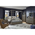 thumbnail image 4 of Magnussen Home Westbourne Dark Umber King Upholstered Poster Bed, 4 of 8
