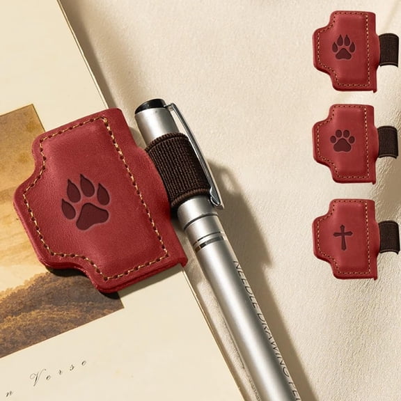 2026 New Personalized Magnetic Leather Bookmark – 2-in-1 Pen Holder Cross Magnetic Book Mark, Gift for Men Women Teachers Readers Travelers Book Lovers  Z