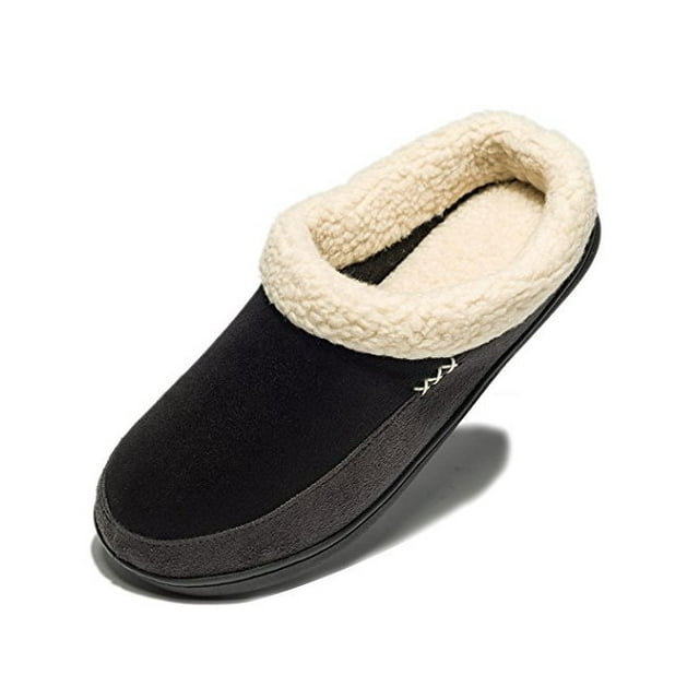 NDB Chaussures en Mousse à Mémoire de Forme Chaude pour Hommes Doublées en Suède Pelucheux