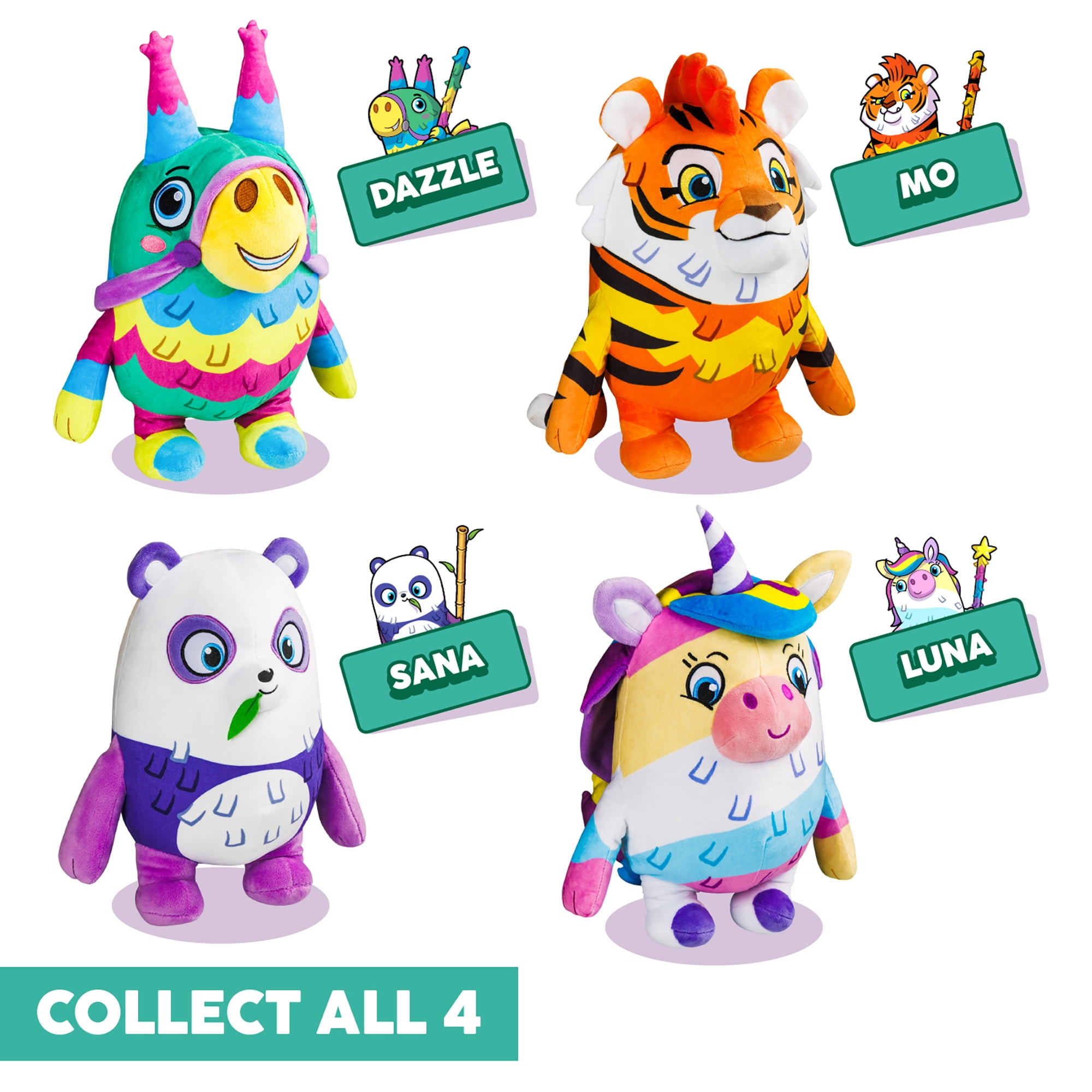 Piñata Smashlings: Huggable 12" Plush: Dazzle The Donkey - Series 1