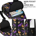 thumbnail image 4 of Sling Backpack,Halloween Bat Moon Eye Pattern Crossbody Bag with Water Bottle Holder,Waterproof Sling Bag for Men/Women with Chest Phone Holder for Hiking,Travel, 4 of 6